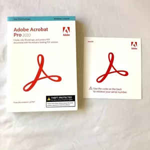 (Open Box) Adobe Acrobat Pro 2020 Mac Software. Product key Box version - Picture 1 of 1