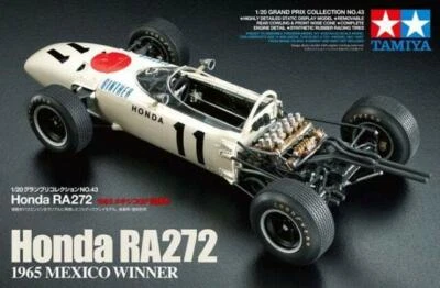 Tamiya 20043 Honda RA272 1965 Mexico Winner Kit Montaggio 1/20 - Immagine 1 di 2