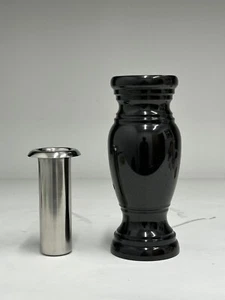 Memorial Cemetery Flower Vase - Real Granite vase with Stainless Steel inner - Picture 1 of 8