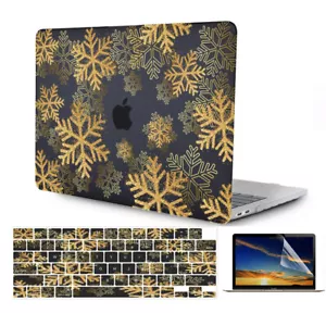 Funda protectora rígida mate nieve base negra para MacBook Pro Air 11 12 13 14 15 16 - Imagen 1 de 10