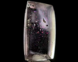 Cristal de cuarzo rosa fuego COVELLITE, rectángulo - piedras preciosas, fabricación de joyas, 50921 - Imagen 1 de 5