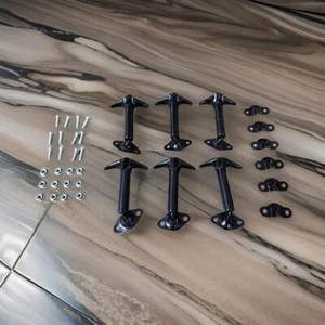 Bonnet Latch Kit Set Of 6 -All 90 Degree Fits Willys Jeep and other SUV - Picture 1 of 4