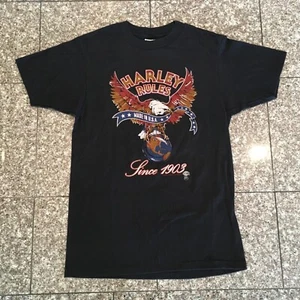 Camiseta vintage 1982 Brown's Harley Davidson Manistee, MI NUEVA DE COLECCIÓN HARLEY RULES EE. UU. M - Imagen 1 de 8