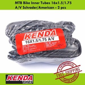KENDA MTB Bike Inner Tubes 16x1.5/1.75 A/V Schrader/American - 2 pcs