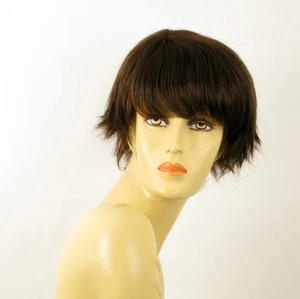 Perruque femme 100% cheveux naturel châtain ref CYNTIA 6 - Picture 1 of 7
