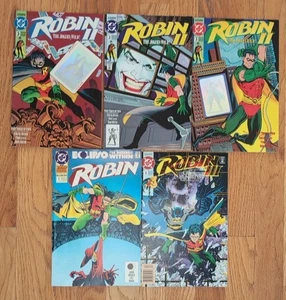 Lot Of 5 Robin Comics II #3 (1991) All Cover Variants Annual & III #1 (1992) DC - Picture 1 of 4