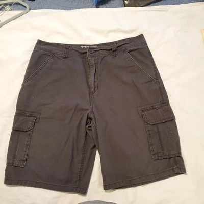 Pantalones Cortos De Colección No Fear Para Hombre Talla 36 Carga Gris Envejecido Algodón Patinador DESC Foto 1 de 4