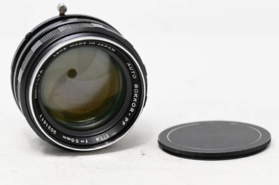 Câmera de Filme Minolta Auto Rokkor-PF 58mm F/1.4 Lente Padrão MF (#B63) - Imagem 1 de 4