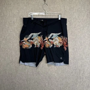 Roark Passage Primo 18” Boardshorts Yiling Dark Navy Mens Size 34 - Picture 1 of 9