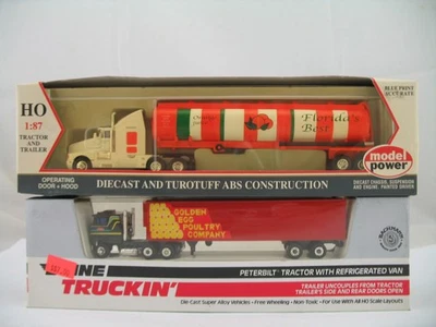 2 HO Model Trucks: MP Florida Orange Juice & B Line Golden Egg Poultry - Image 1 of 4