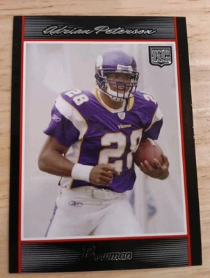 2007 Bowman - #126 Adrian Peterson (RC) - Image 1 of 2