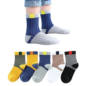 QINTIAN Children s Socks Kids Socks Set of 5 Pairs Sports Socks School Soc 6 - Picture 1 of 6