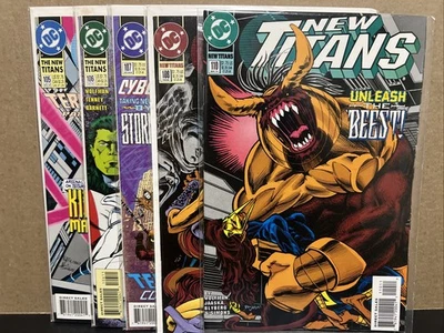 New Titans 105 106 107 108 110 NM DC Comics Combine Shipping 1988 - Image 1 of 4