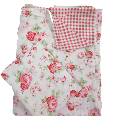 IKEA ROSALI Rose Floral Check Cath Kidston 2pc Twin Duvet Cover Set(s) - Image 1 of 4