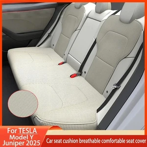 For Tesla ModelY Juniper 2025 PU Seat Cushion Split Single Sitting Back row Set - Picture 1 of 16