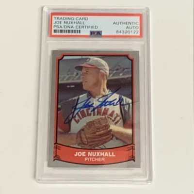 1989 Pacific бейсбол легенды 2-й серии Joe Nuxhall #161 авто PSA/dna подлинный - Изображение 1 из 2