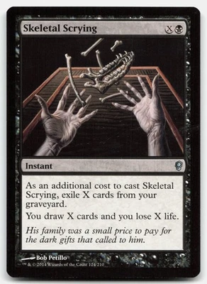 MTG Skeletal Scrying U Conspiracy 124 LP - Image 1 of 2