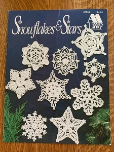 Snowflakes & Stars Annie’s Attic 1992 Crochet Pattern Booklet 87S94 - Picture 1 of 2