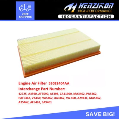 Filtro de aire motor Marvel MRA3590 (53032404AA) para Dodge Ram 1500 2002-2025 EE. UU. Foto 1 de 4