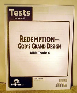BJU Redemption God's Grand Design Tests --- 3rd  edition - Picture 1 of 1