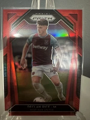 2020-21 Prizm Premier League Red Prizm Declan Rice #188 West Ham United /149 - Image 1 of 2
