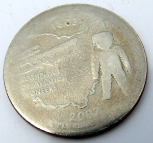 2002 Ohio Quarter Smooth Obverse Reverse Missing Words Letters Coin DDR Error - Picture 1 of 6