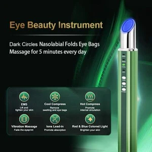 MicroCurrent Eye Lift Hot Cold Vibration Massage Wrinkle Remove Eye Care Tighten - Picture 1 of 12