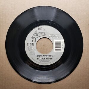 Matthew Wilder - Break My Stride - 1983 - Vinyl 45 RPM