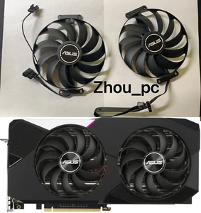 GPU Replacement Cooler cooling Fan For Asus Dual OC V2 RTX 3060ti 3070 - Afbeelding 1 van 7