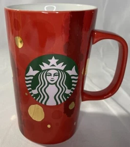 Starbucks 2015 Holiday Christmas 12oz 5" tall red Ceramic Coffee Mug - Picture 1 of 4