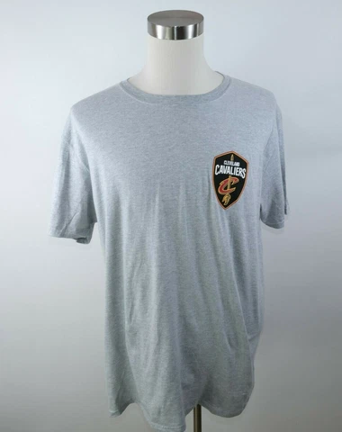 NBA Cleveland Cavaliers Mens Ring Spun SS Heather Gray T Shirt Gildan Size XL Cover