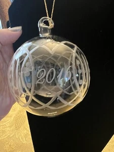 WATERFORD MARQUIS Weihnachten 4" Gravierte KRISTALL Jahresornament 2016 Keine Box - Bild 1 von 3