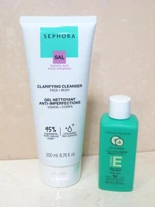 SEPHORA SALICYLIC ACID CLARIFYING CLEANSER 6.76 OZ & VITAMIN TONIC LOTION 3.38OZ - Picture 1 of 2