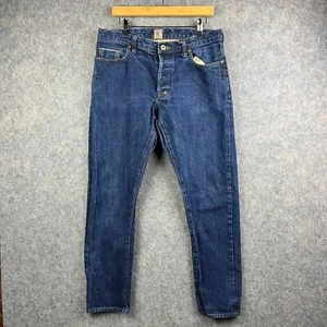 PRPS Jeans Mens 33 x 30 Blue Straight Regular Tapered Denim Pants Designer - Picture 1 of 11