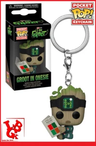 I'm GROOT in Onesie Marvel Porte Clés OFFICIEL Mini Fig pop FUNKO Disney # NEUF - Foto 1 di 3