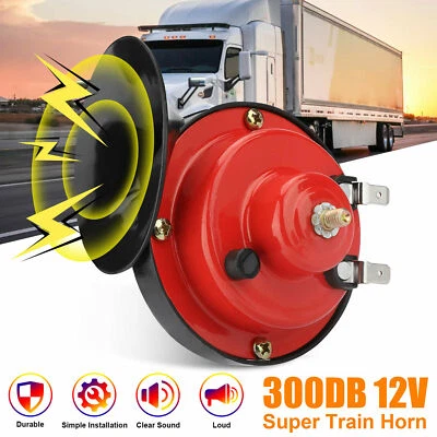 12V 310DB Super Loud Train Horn Waterproof for Motorcycle Car Truck SUV Boat  - Image 1 of 4