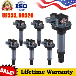 UF553 Ignition Coil For Ford Explorer F150 Lincoln MKT Mazda 3.5L 3.7L V6 Pack 6 - Picture 1 of 14