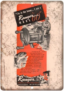 Ranger Reel 60 Fishing Tackle Vintage Ad - 10'" x 7" Reproduction Metal Sign - Picture 1 of 1