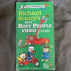 Richard Scarrys Best Busy People Video Ever (VHS, 1993) - Imagen 1 de 4