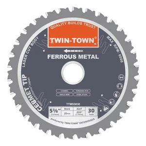 5-3/8 Inch 30 Teeth Dry Cut Steel and Ferrous Metal Cermet Saw Blade with 20m... - Picture 1 of 5