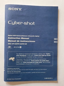 Sony Cyber-shot Digitale Fotokamera Modell DSC-W120 NUR Bedienungsanleitung - Bild 1 von 4