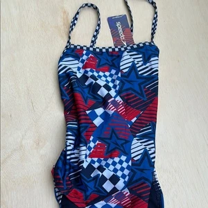 Speedo Kids Swimwear - Red and Blue Star Pattern - Picture 1 of 5