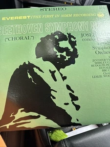 Beethoven Symphony No. 9 Vintage Vinyl Record LP Josef Krips London Symphony - Imagen 1 de 2
