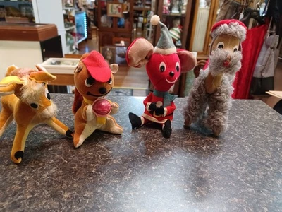 Lot Of 4! Vintage Dakin Dream Pets Stanley Squirrel Goat Christmas Mouse Poodle - Image 1 of 4