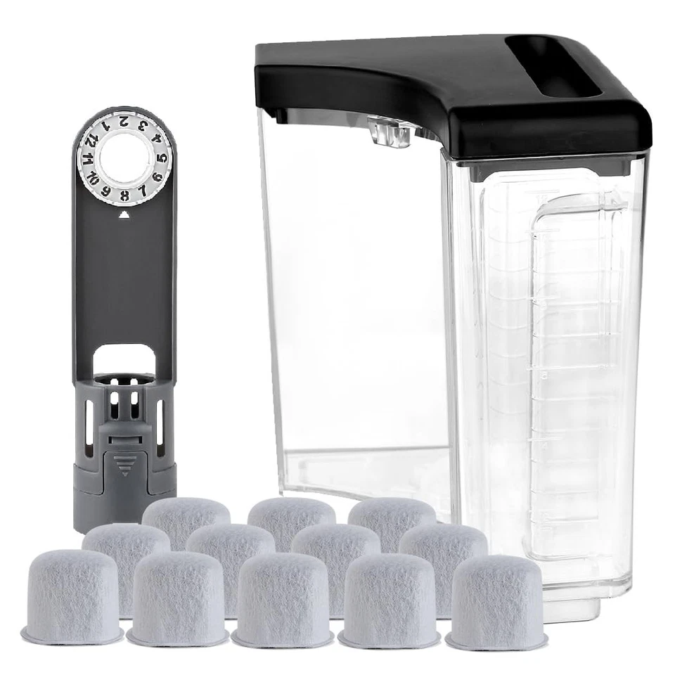 Peças de reposição reservatório de água 12 xícaras e suporte de filtro de água com 12 char... - Imagem 1 de 4