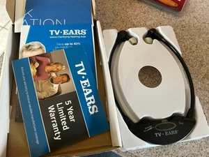 Orecchie TV 11621 Cuffie Wireless Aggiuntive - Nero NUOVE con Scatola - Foto 1 di 6