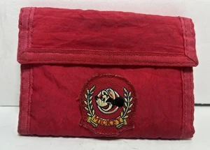 Mickey Mouse Logo Geldbörse - Vintage Disney Classic Tri-Fold - Rot - Bild 1 von 5