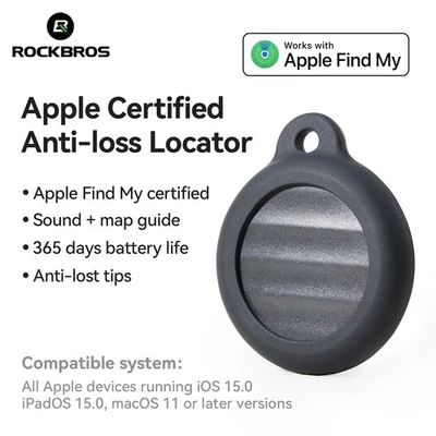 ROCKBROS Bluetooth Tracker,Key Finder Locator w/Sound, Anti-Lost GPS Device - Image 1 of 4