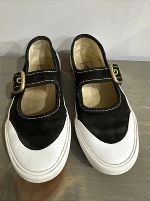 Vans Niños Estilo Maryjane Blanco y Negro Talla 13  Foto 1 de 4