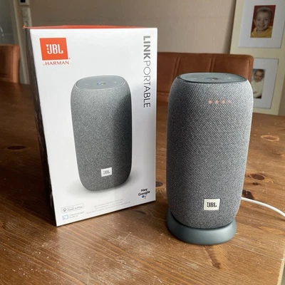 JBL Link Portable Smart Lautsprecher - Grau, wenig genutzt, Airplay 2 - Bild 1 von 4